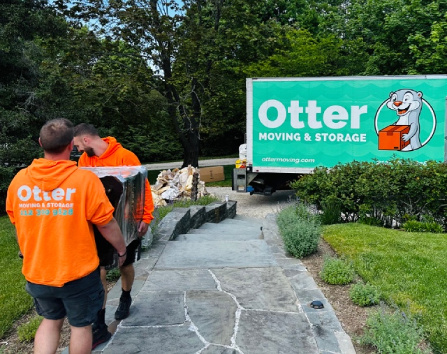 Connecticut's top rated movers - Otter Moving & Storage team during a move in CT