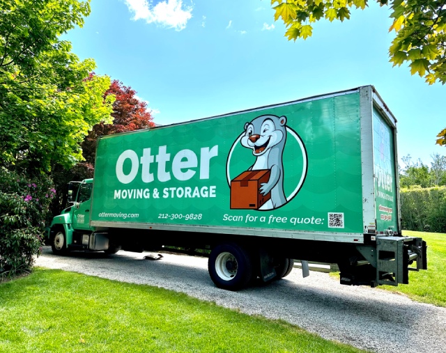 New York Movers - Otter Moving & Storage truck during a move in New York